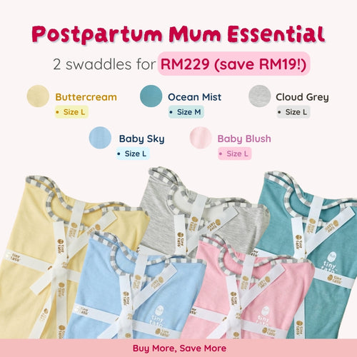 Postpartum Mum Essential  — Newborn + Transition Swaddle Bundle