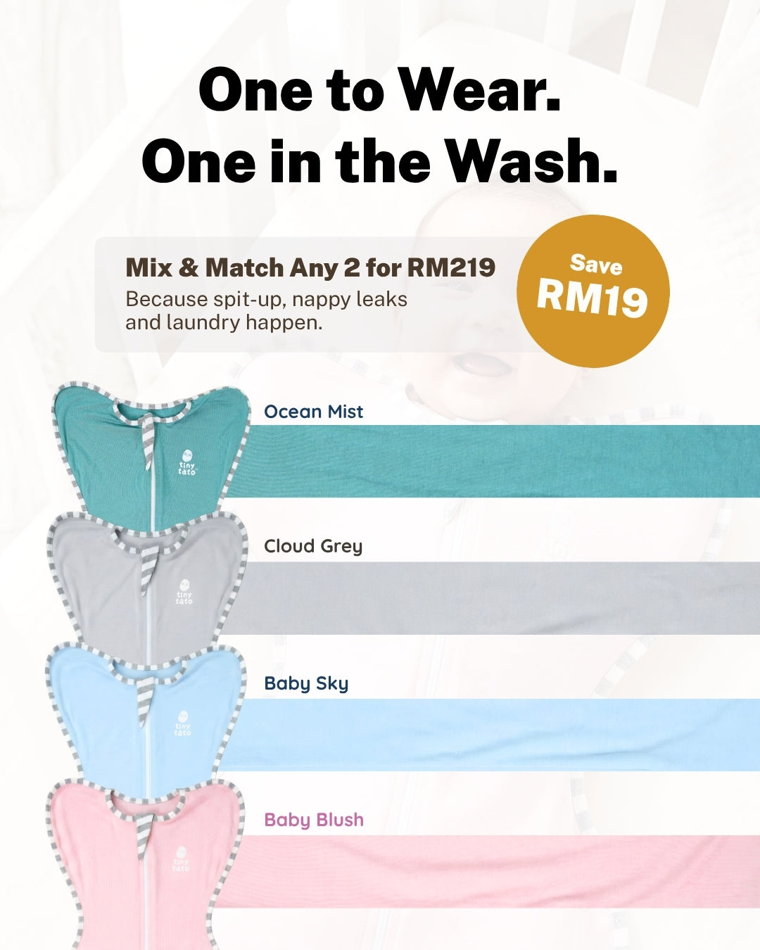 TatoWrap Bamboo Swaddle — 0–3 Months