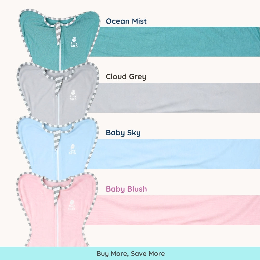 TatoWrap Swaddle — Zip-Up Bamboo Swaddle for Newborns (0–3 Months)